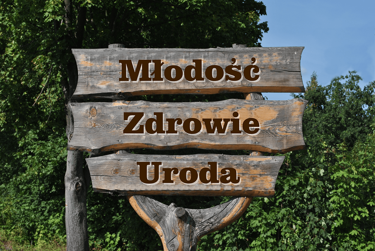 znak młodość zdrowie uroda